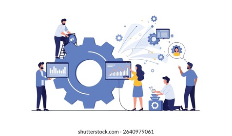 Effective Teamwork Optimizing Business Workflow and Data Analysis in Technological Environment