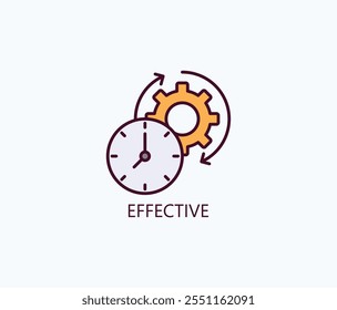 Ilustração Efetiva De Símbolo De Vetor, Ícone Ou Sinal De Logotipo