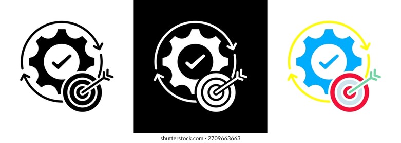 Ilustración vectorial de glifos de EffectiveIcon Set