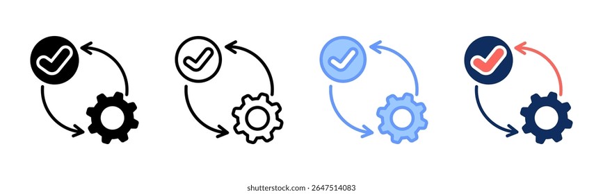 Effectiveness icon sheet multiple style collection