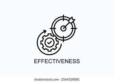 Effectiveness Isolated Vector, Icon Or Logo Sign Symbol Illustration