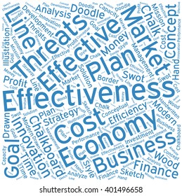 Effectiveness ,Word cloud art  background