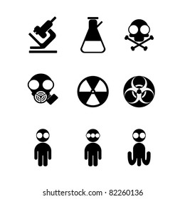 Effects Of Hazardous Materials Icon Set