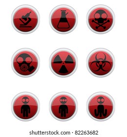 Effects of hazardous materials red icons