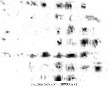 Effects. Ink Print Distress Background . Halftone Dots Grunge Texture .