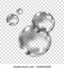 Effervescent drink. Underwater  black fizzing air bubbles on white  background. Fizzy sparkles in water, sea, aquarium, ocean. Fizz. Undersea vector texture.