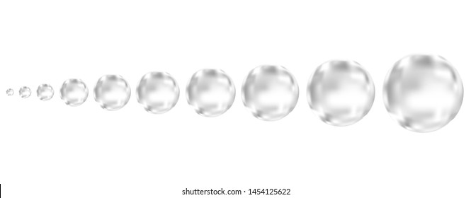 Effervescent drink. Underwater  black fizzing air bubbles on white  background. Fizzy sparkles in water, sea, aquarium, ocean. Fizz. Undersea vector texture.