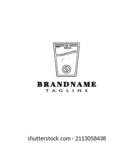 effervescent logo icon design template cartoon modern vector illustration