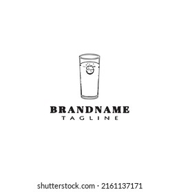 caricatura de diseño de icono de logotipo efervescente ilustración vectorial moderna