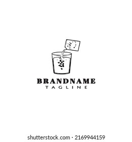 effervescent logo icon design template cartoon modern vector illustration