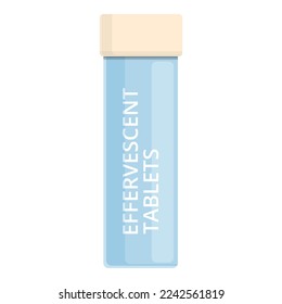 Brausetabletten Symbol-Cartoon-Vektorgrafik. Arzneimittel. Aspirin