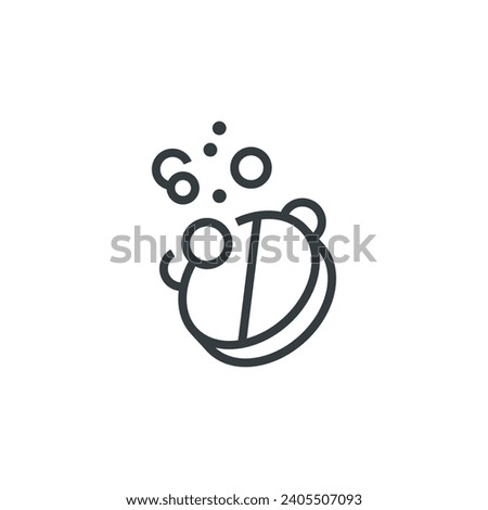 Effervescent tablets pill pills tablet medicine medical icon, vector illustration