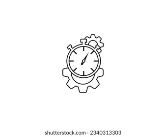 Efficiency, business, management icon. Vector illustration.