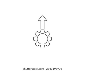 Efficiency, business, management icon. Vector illustration.