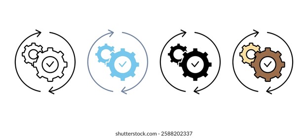 EFFICIENCY concept line icon. Simple element illustration. EFFICIENCY concept outline symbol design.