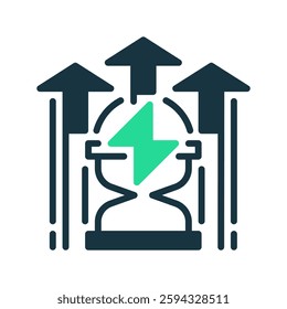 Efficiency Dual Tone line icon. Universal creative premium symbol. Vector sign icon logo template. Vector illustration