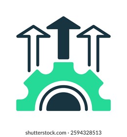 Efficiency Dual Tone line icon. Universal creative premium symbol. Vector sign icon logo template. Vector illustration