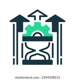Efficiency Dual Tone line icon. Universal creative premium symbol. Vector sign icon logo template. Vector illustration
