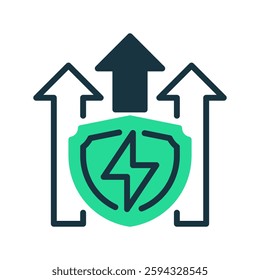 Efficiency Dual Tone line icon. Universal creative premium symbol. Vector sign icon logo template. Vector illustration