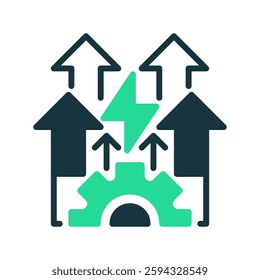 Efficiency Dual Tone line icon. Universal creative premium symbol. Vector sign icon logo template. Vector illustration
