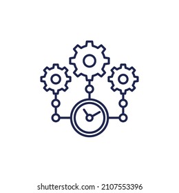 efficiency, effective operations line icon