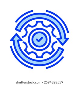 Efficiency Filled Line icon. Universal creative premium symbol. Vector sign icon logo template. Vector illustration