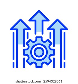 Efficiency Filled Line icon. Universal creative premium symbol. Vector sign icon logo template. Vector illustration