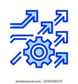 Efficiency Filled Line icon. Universal creative premium symbol. Vector sign icon logo template. Vector illustration