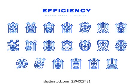 Efficiency Filled Line icon. Universal creative premium symbol. Vector sign icon logo template. Vector illustration