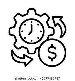 Efficiency Icon Element for Design