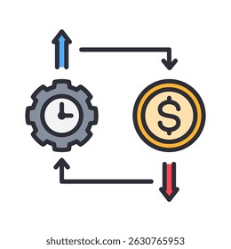 Efficiency Icon Element for Design
