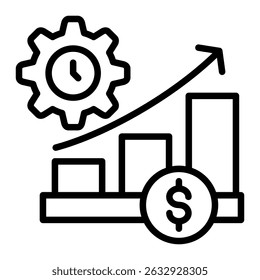 Efficiency Icon Element For Design