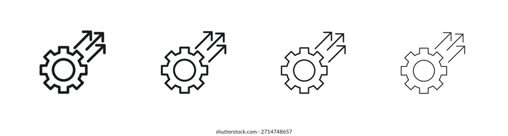 Effizienz Symbol Eps10. Symbole Grafikdesign