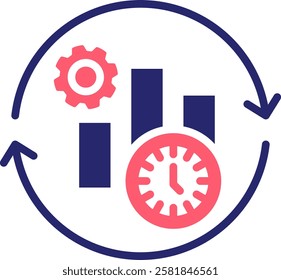 Efficiency Icon Fill Vector Illustration