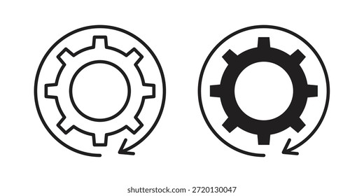Ilustração do ícone de eficiência, vetor de linha fina, sinal de design da Web,