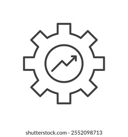 Efficiency icon. line style vector icon.