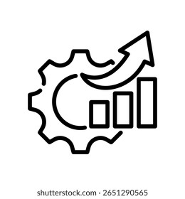 Efficiency Icon Line Vector Illustration