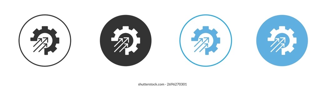 ícone Eficiência Modelo de Logotipo Conjunto de design