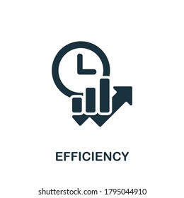 Efficiency icon. Simple element from time management collection. Creative Efficiency icon for web design, templates, infographics and more