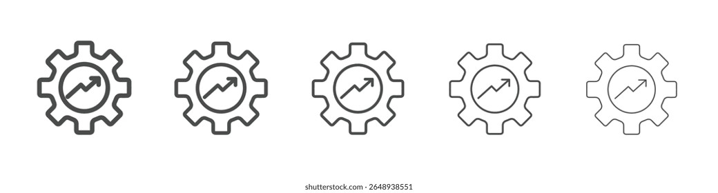 efficiency icon simple isolated vector sign