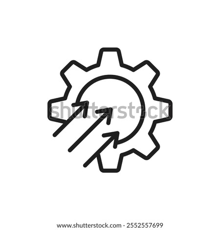 Efficiency icon Simple thin outline