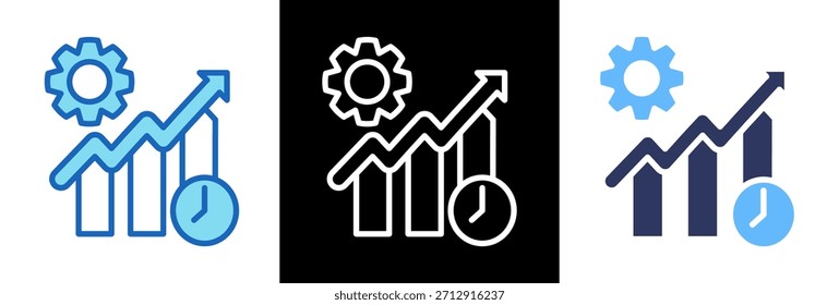 Icono de eficiencia Ilustración vectorial triplestyle