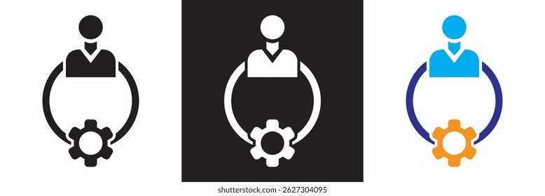 Efficiency  icon. Vector illustration. isolated on white and black background. EPS 10