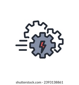 efficiency icon. vector.Editable stroke.linear style sign for use web design,logo.Symbol illustration.