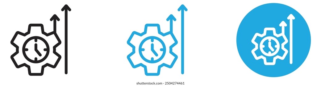 Efficiency icon web design in vector