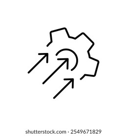 Ícone de eficiência web design no vetor