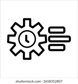 ícones de eficiência. ícone de linha simples ilustração vetorial