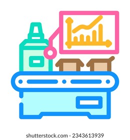 efficiency improvement manufacturing engineer color icon vector. efficiency improvement manufacturing engineer sign. isolated symbol illustration