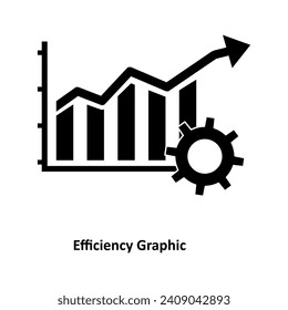Efficiency increase Graphic icon. efficiency increase graphic icon. Web design, flat trendy style illustration on white background..eps