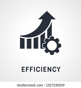 Efficiency increase. Vector icon.